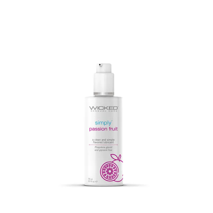 Wicked Lubes Lubricants Wicked Simply Passion Fruit Flavored Water Based Lubricant 2 oz Wicked Lubes Lubricants Wicked Simply Passion Fruit Flavored Water Based Lubricant 2 oz