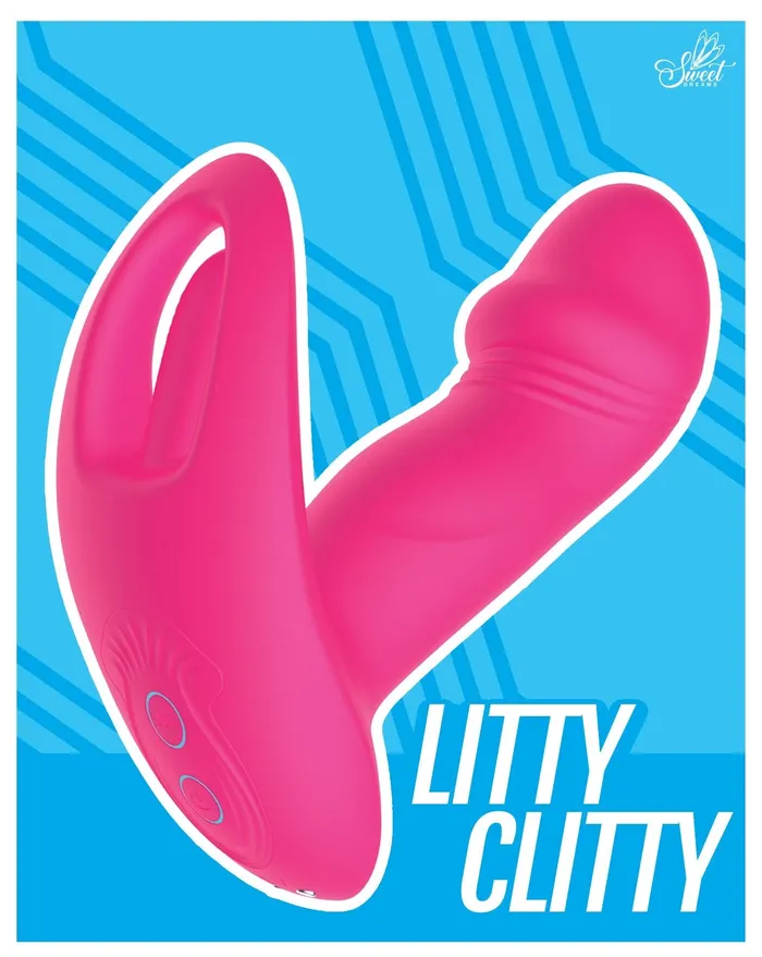 Williams Trading Co Female Sex Toys Litty Clitty Premium Silicone Remote Control Finger Wiggle Vibrator