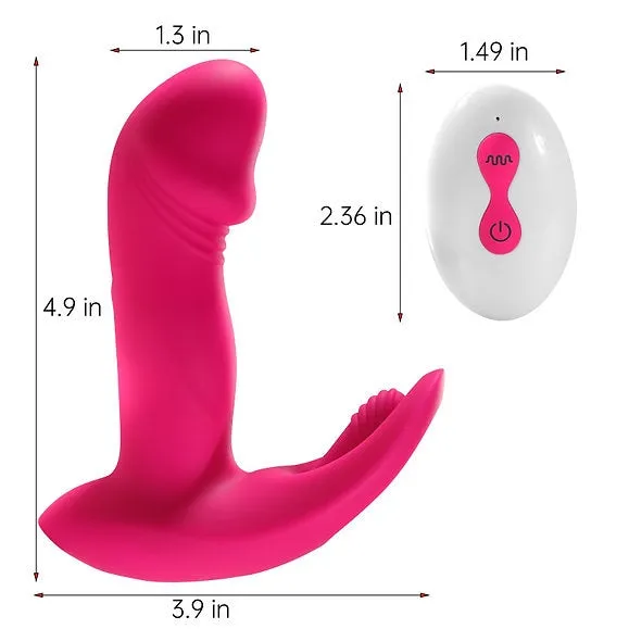 Williams Trading Co Female Sex Toys Litty Clitty Premium Silicone Remote Control Finger Wiggle Vibrator