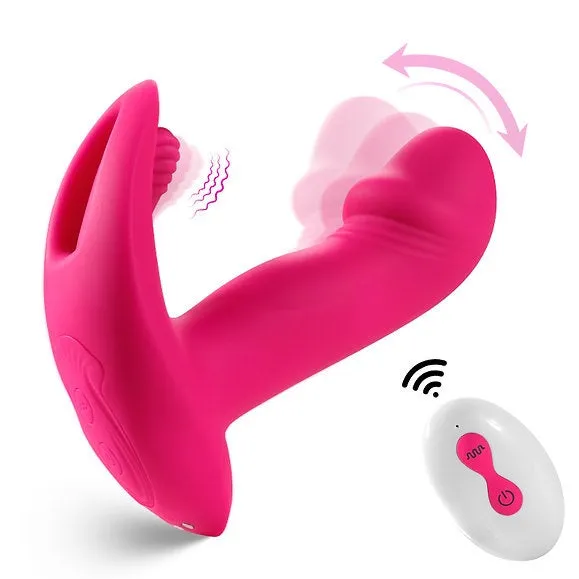 Williams Trading Co Female Sex Toys Litty Clitty Premium Silicone Remote Control Finger Wiggle Vibrator