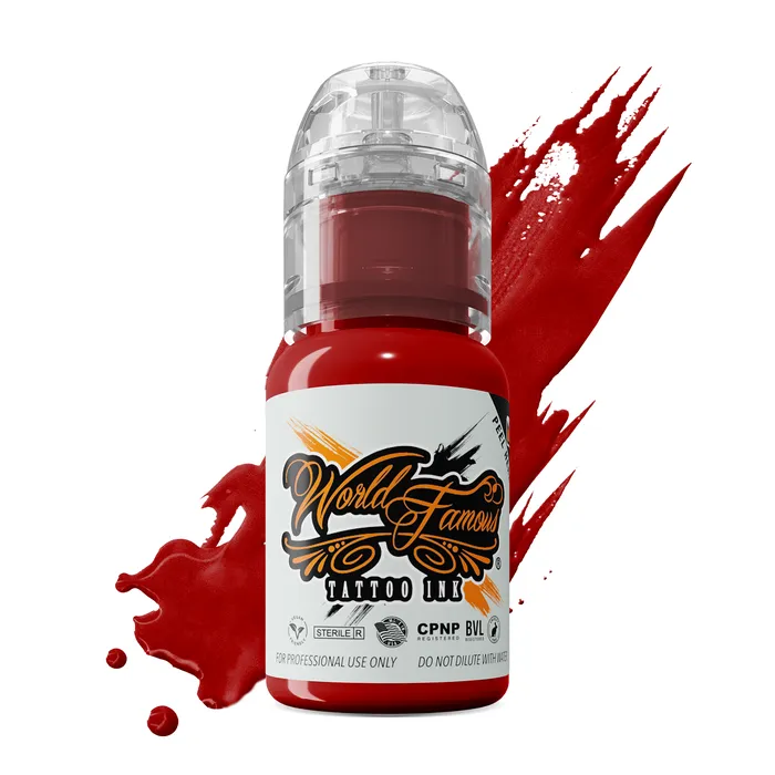 World Famous Vibrators Big Apple Red World Famous Tattoo Ink Pick Size