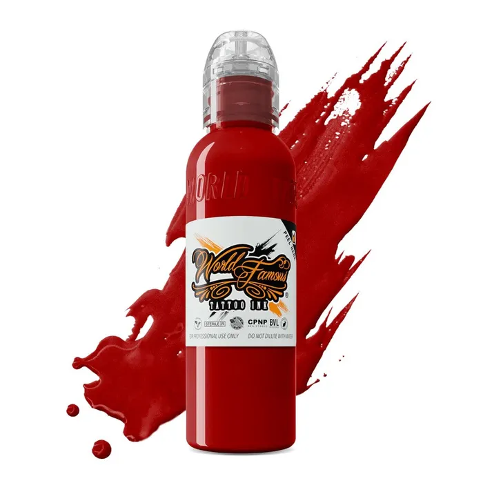World Famous Vibrators Big Apple Red World Famous Tattoo Ink Pick Size
