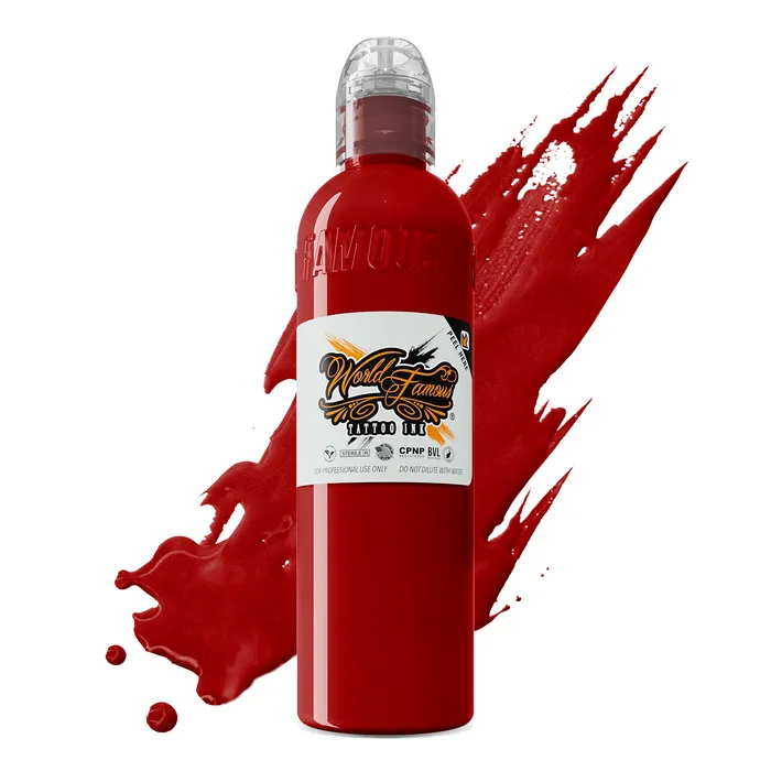 World Famous Vibrators Big Apple Red World Famous Tattoo Ink Pick Size