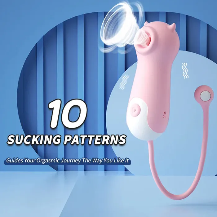 Amovibe Female Sex Toys Seahorse Sucking Vibrator with Clitoral Nipple Anal Stimulation