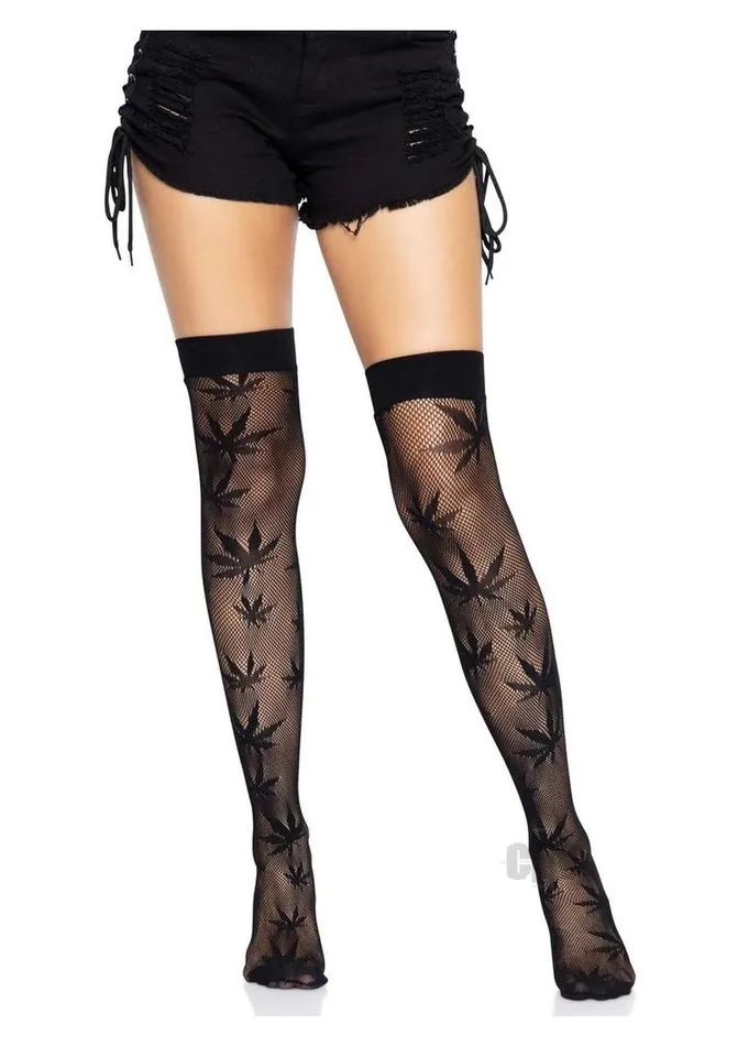 Anal 420 Net Thigh High Os Black Fairvillacom