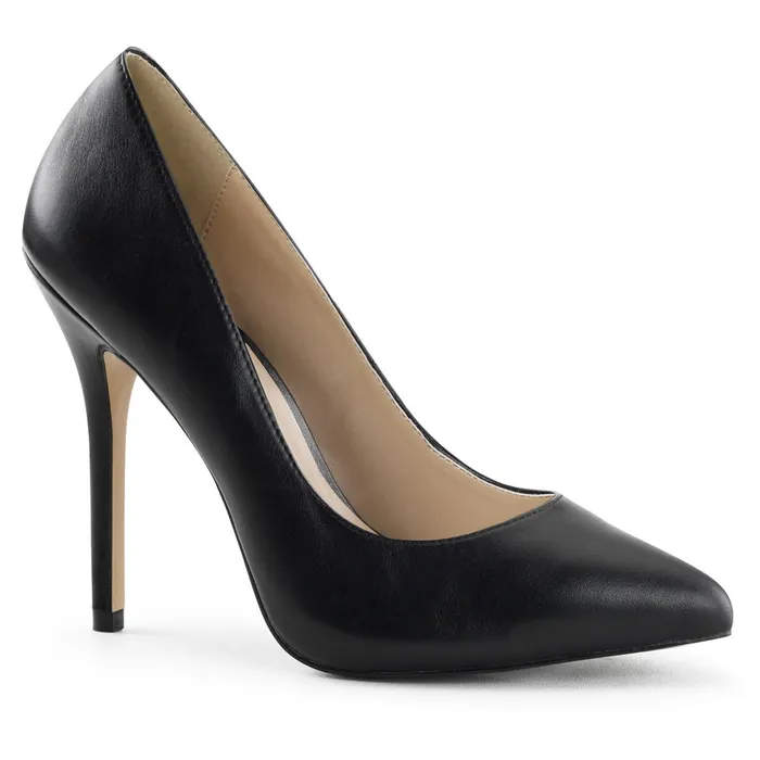 Anal Amuse 20 Classic Pump with 5 inch heel Matt Black ShhhEFW