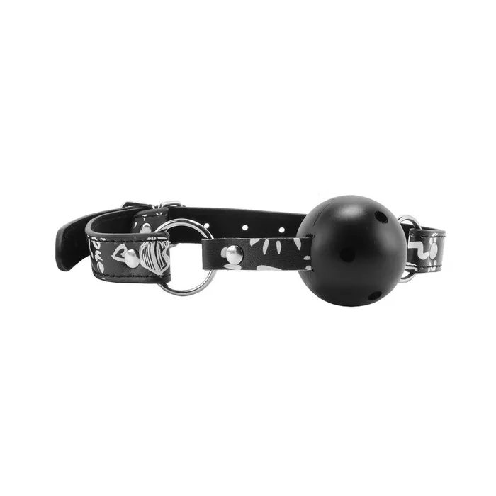 Anal Fairvillacom Breathable Ball Gag Love Street Art Fashion Black
