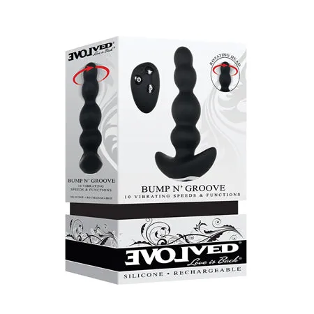 Anal Fairvillacom Evolved Bump N Groove Vibrating Butt Plug Black