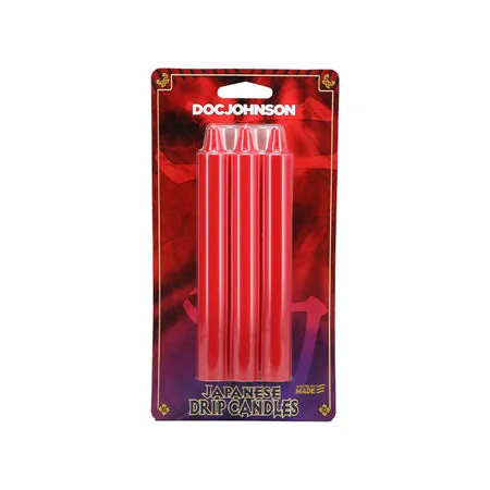Anal Fairvillacom Japanese Drip Candles Pack of 3 Red