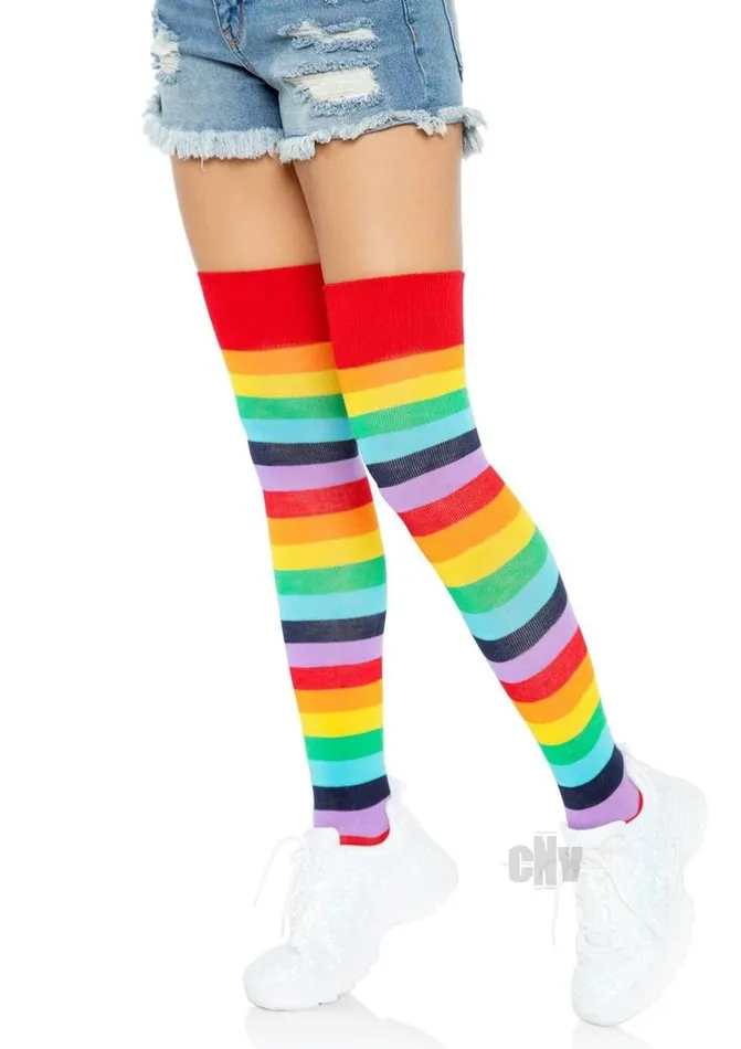 Anal Fairvillacom Lycra Rainbow Thigh High