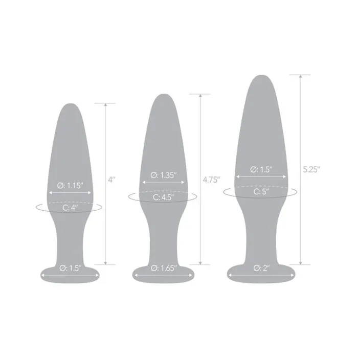 Anal Glas Anal Training Set 3pc Fairvillacom