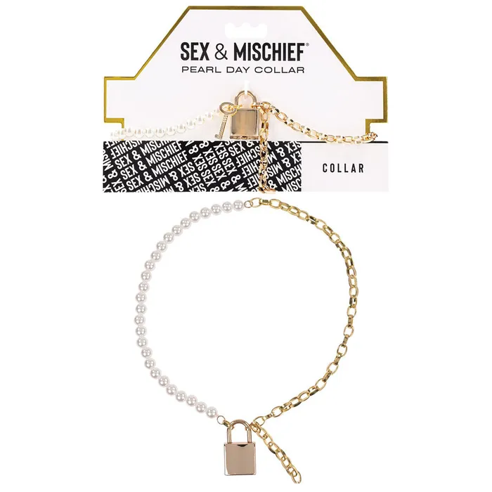 Anal ShhhWndsr Sex Mischief Pearl Day Collar Gold