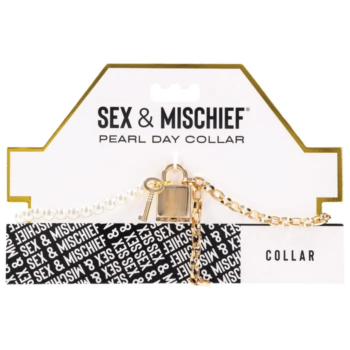Anal ShhhWndsr Sex Mischief Pearl Day Collar Gold