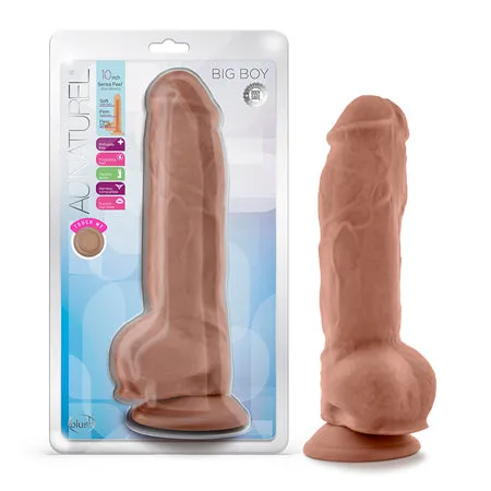 Au Naturel Big Boy 10 Inch Dildo Mocha Fairvillacom Dildos