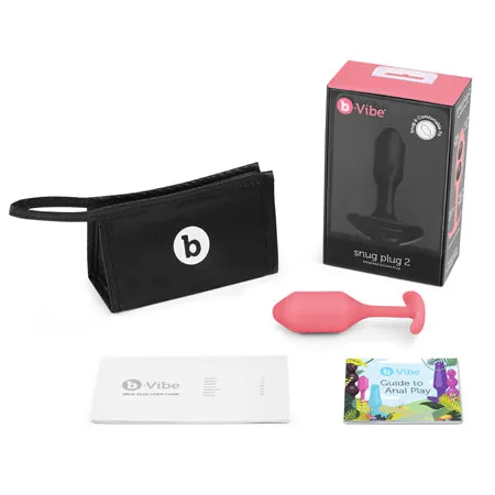 bVibe Weighted Snug Plug 2 114 g Coral Fairvillacom Anal
