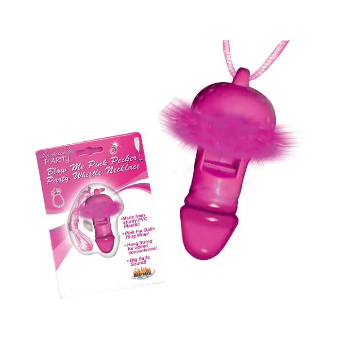 Blow Me Pink Pecker Whistle Necklace Fairvillacom Vibrators