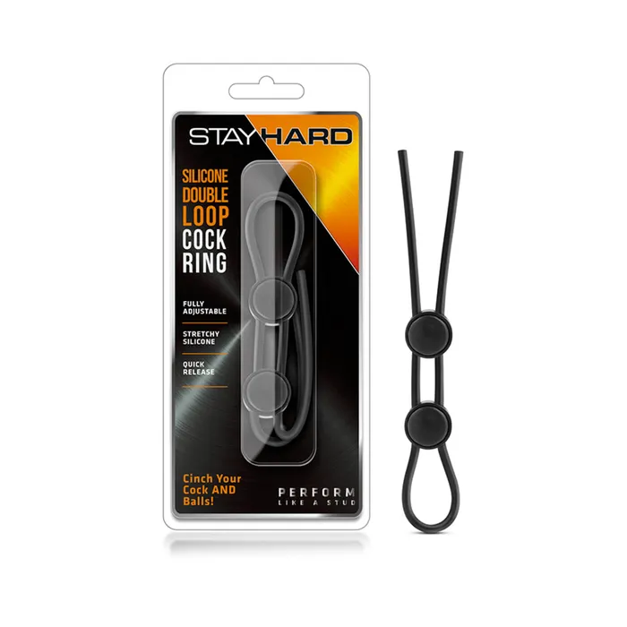 Blush Stay Hard Vibrating Cock Ring 2 Pack Blue Fairvillacom Male Sex Toys