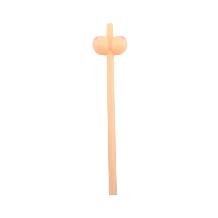 Booby Straws Flesh Pack of 6 Fairvillacom Dildos