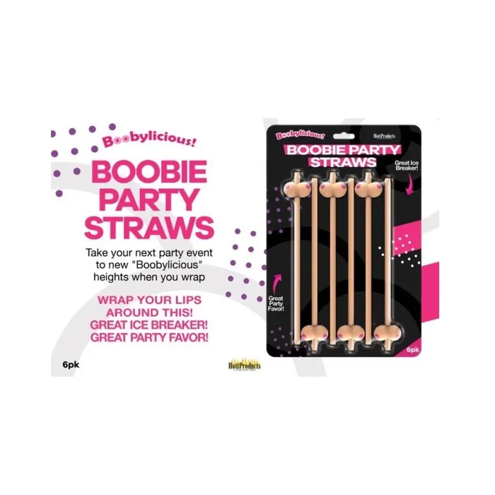 Booby Straws Flesh Pack of 6 Fairvillacom Dildos
