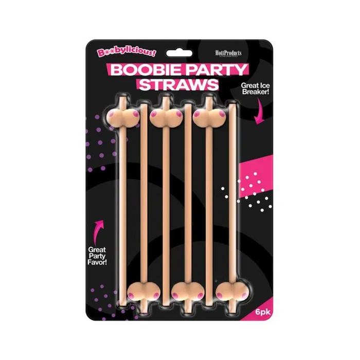 Booby Straws Flesh Pack of 6 Fairvillacom Dildos