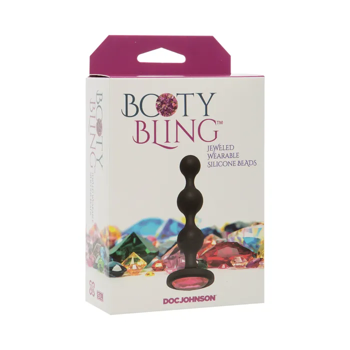 Booty Bling Wearable Silicone Beads Purple Fairvillacom Anal