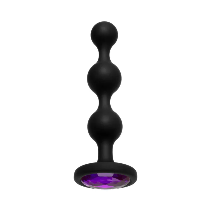 Booty Bling Wearable Silicone Beads Purple Fairvillacom Anal