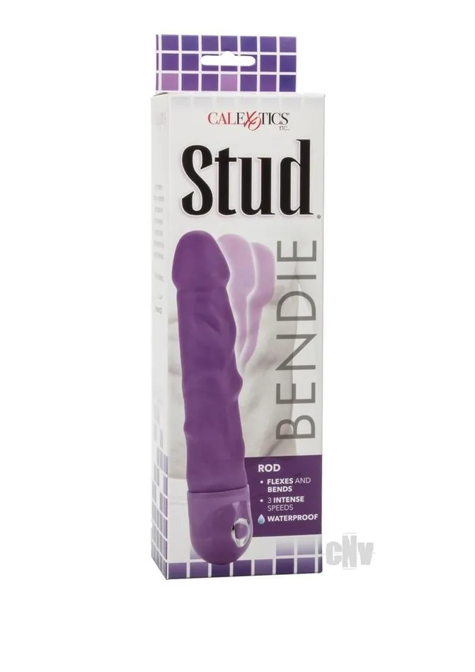 California Exotic Novelties Llc Vibrators Bendie Power Stud Rod Purple