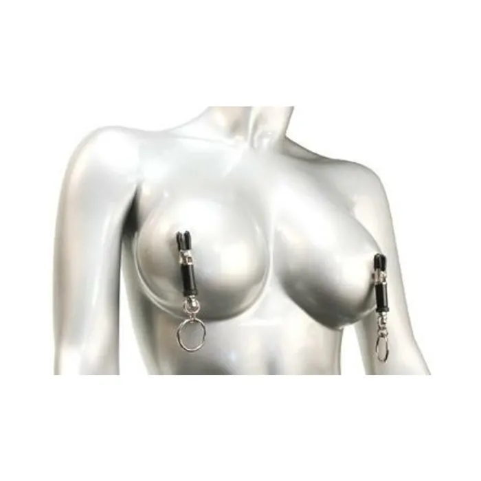 Couples Fairvillacom Adjustable Bondage Ring Barrel Nipple Clamps