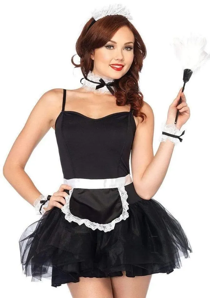 Couples Fairvillacom French Maid Kit 4pc Blkwht
