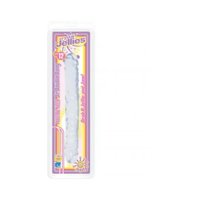 Crystal Jellies Jr Double Dong Clear 12 Fairvillacom Dildos