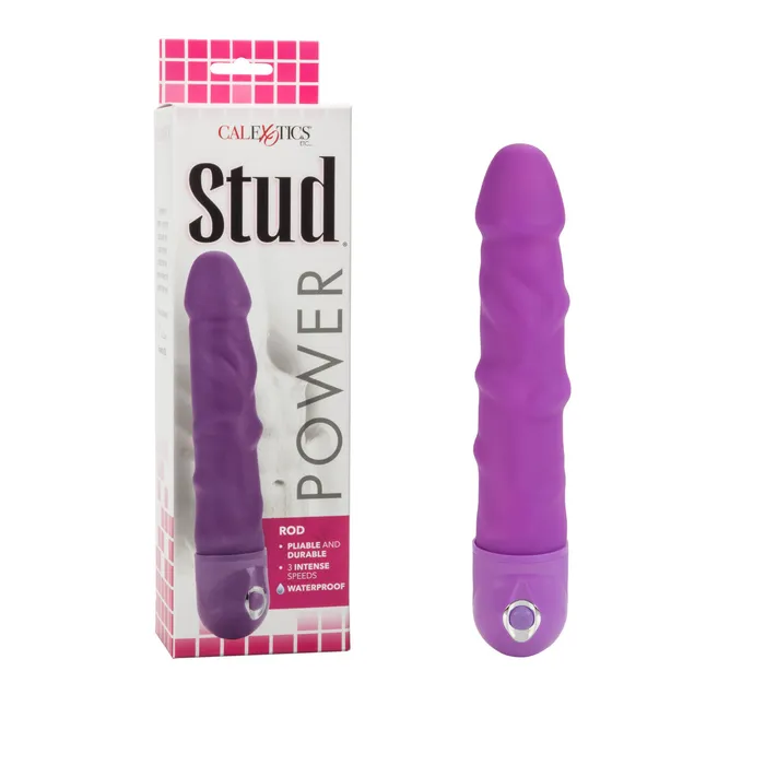 Dildos California Exotic Novelties Waterproof Power Stud Rod Dong Purple