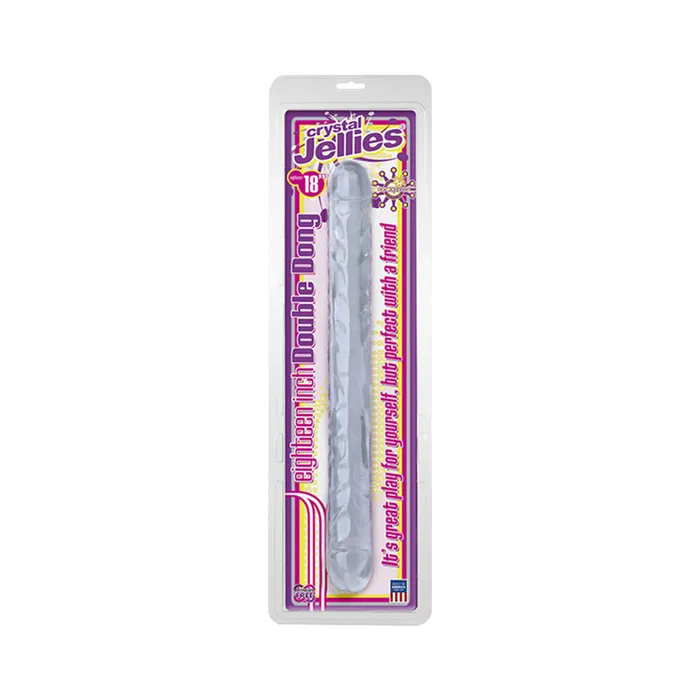 Dildos Fairvillacom Crystal Jellies Double Dong Pink 18
