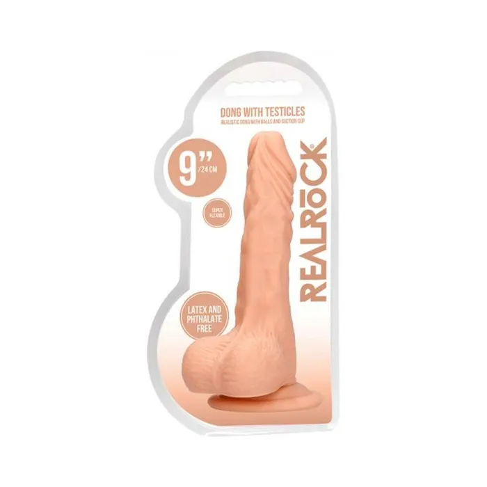 Dildos Fairvillacom Real Rock Realistic Dildo With Balls 9 23 Cm Vanilla