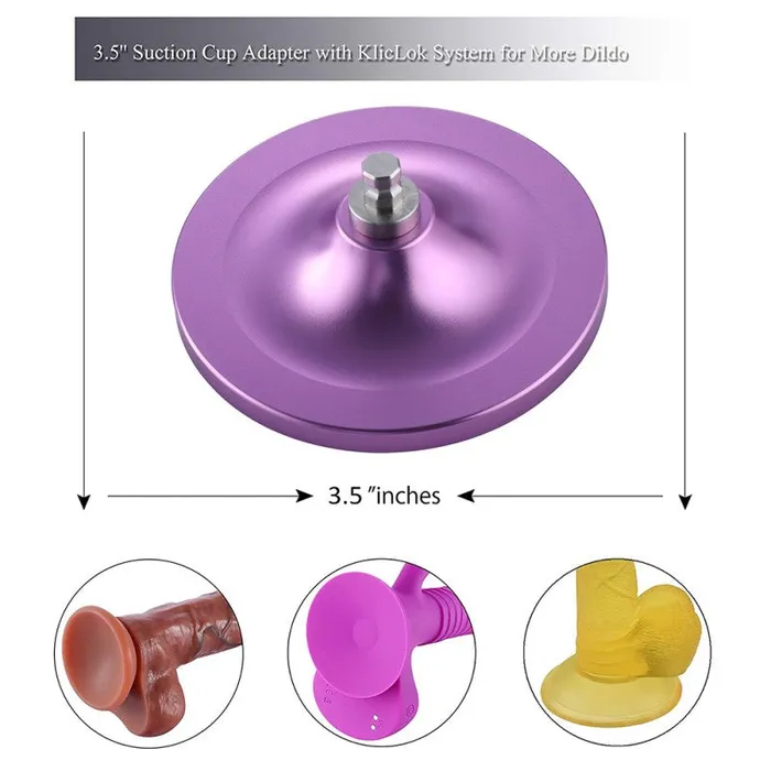 Dildos Hismith Accessory HSC25 suction cup dildo adaptor Violet medium ShhhHS
