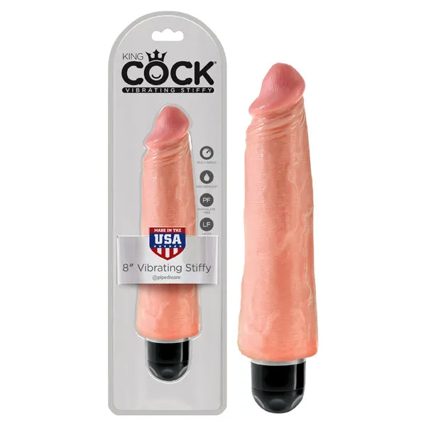 Dildos ShhhWndsr King Cock 8 Vibrating Stiffy 203 cm Vibrating Dong