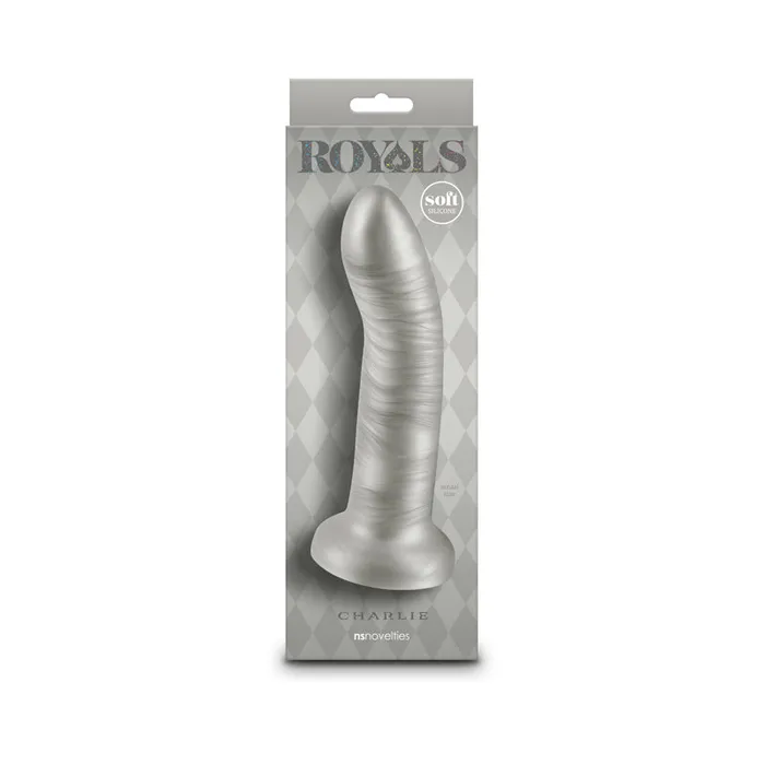 Dildos ShhhWndsr Royals 8 Charlie Silicone Dong 194cm Metallic Grey Dildos ShhhWndsr Royals 8 Charlie Silicone Dong 194cm Metallic Grey