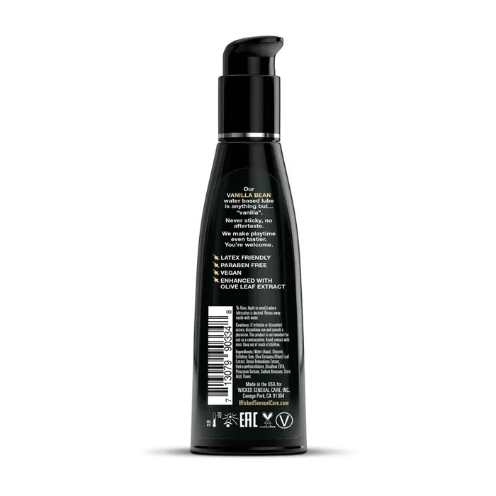 Dildos ShhhWndsr Wicked Aqua Vanilla Bean Vanilla Bean Flavoured Water Based Lubricant 120 ml 4 oz Bottle Dildos ShhhWndsr Wicked Aqua Vanilla Bean Vanilla Bean Flavoured Water Based Lubricant 120 ml 4 oz Bottle