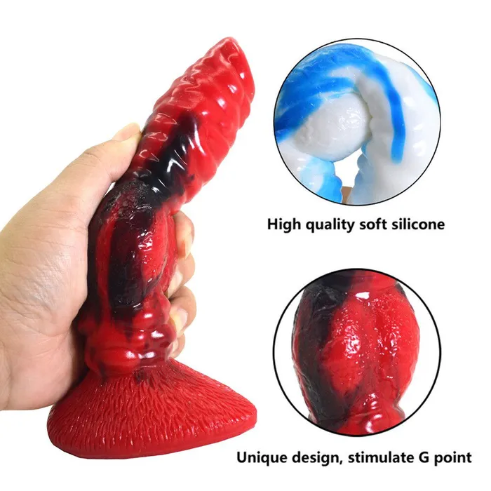 Dog Cock Dildo 22cm with suction cup base 3 colour choices ShhhOb Female Sex Toys Dog Cock Dildo 22cm with suction cup base 3 colour choices ShhhOb Female Sex Toys