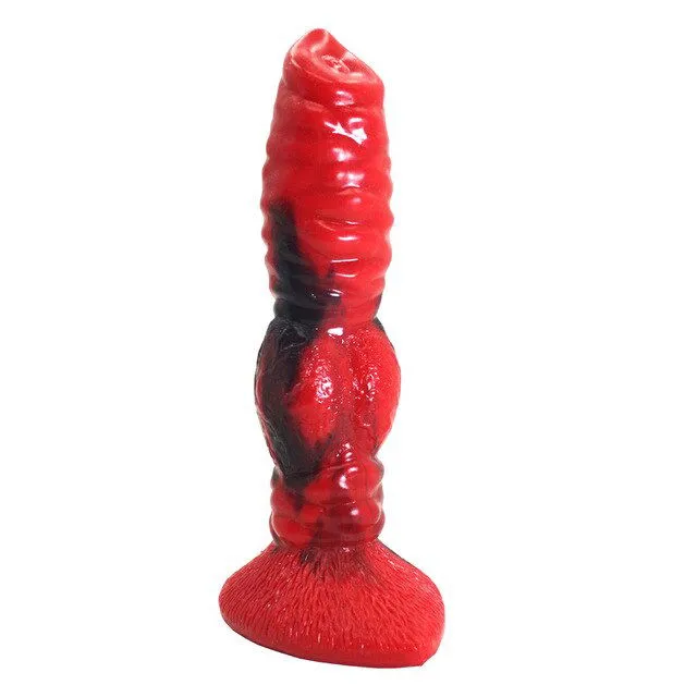 Dog Cock Dildo 22cm with suction cup base 3 colour choices ShhhOb Female Sex Toys