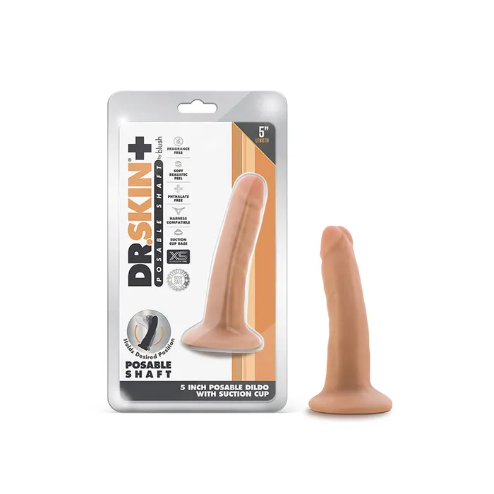 Dr Skin Plus Posable Dildo 5in Vanilla Fairvillacom Dildos