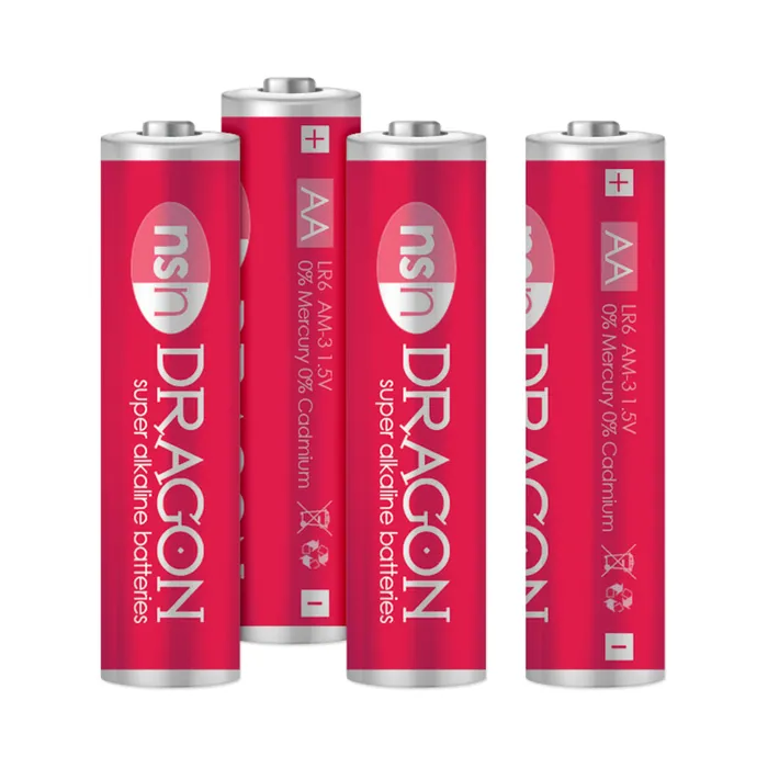 Dragon Alkaline Batteries AA Pack of 4 Fairvillacom Male Sex Toys
