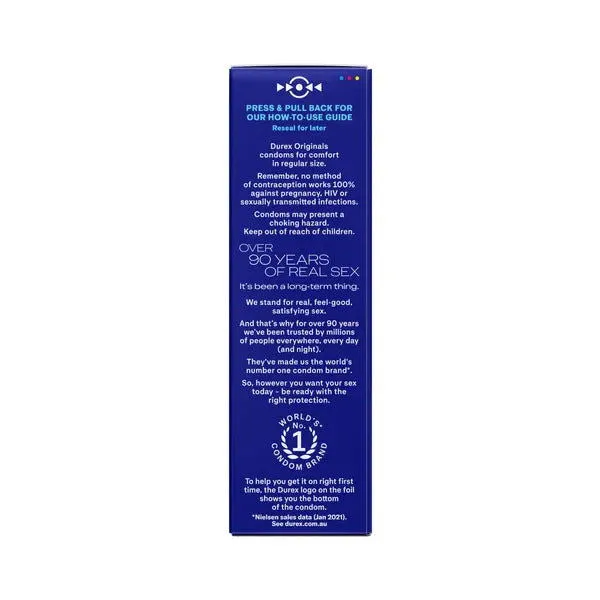 Durex Originals Regular Fit Condoms 10 pk ShhhWndsr Female Sex Toys Durex Originals Regular Fit Condoms 10 pk ShhhWndsr Female Sex Toys
