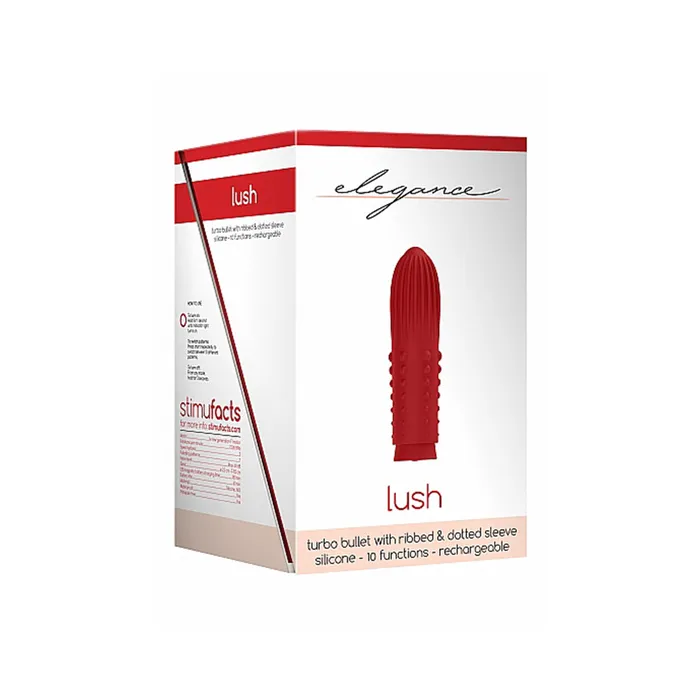 Elegance Lush Turbo Rechargeable Bullet Red Fairvillacom Vibrators