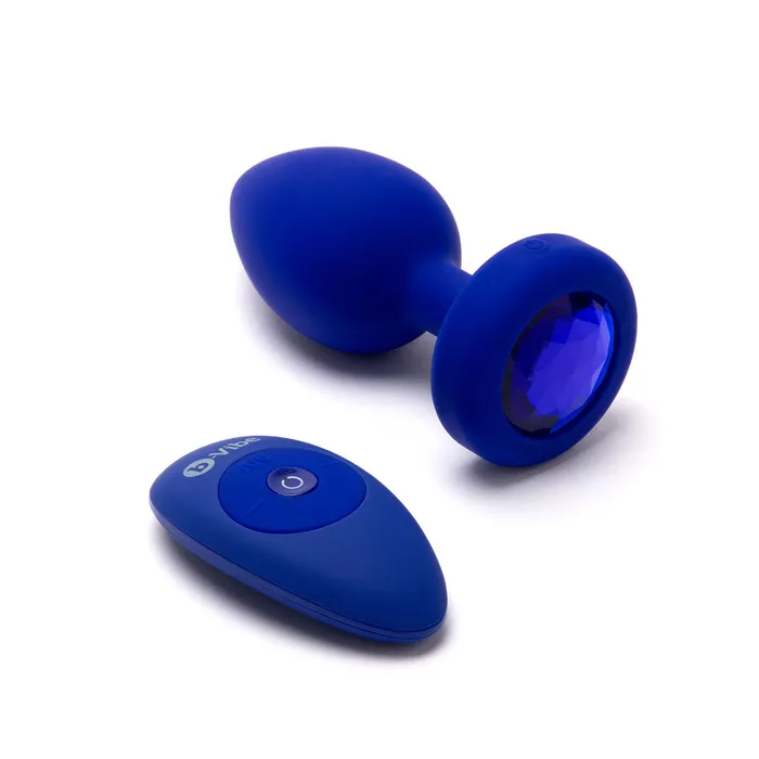Fairvillacom Anal BVibe Vibrating Jewel Plug LXL Blue Sapphire