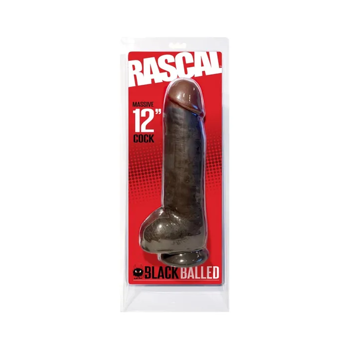 Fairvillacom Anal Black Balled 12 Inch Dildo