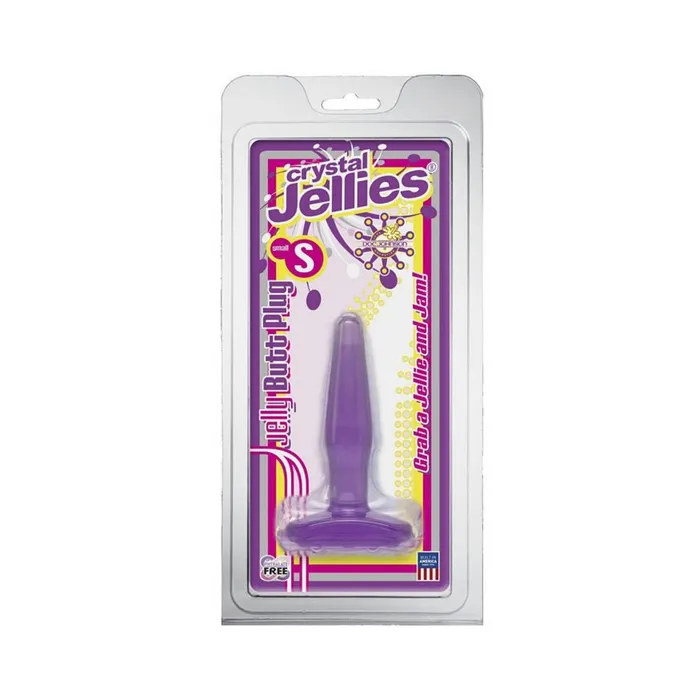 Fairvillacom Anal Crystal Jellies Butt Plug Purple Small