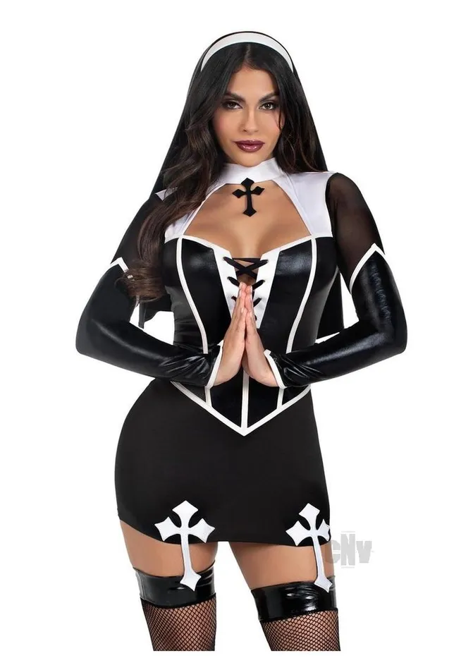 Fairvillacom Anal Holy Hottie Set 2pc Xs Blkwht