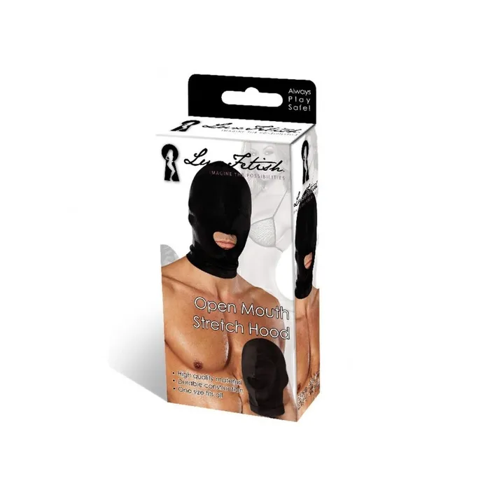 Fairvillacom Anal Lux Fetish Open Mouth Stretch Hood Black OS