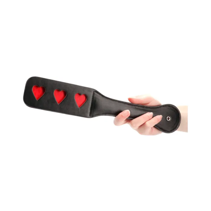 Fairvillacom Anal Ouch Paddle Hearts Black