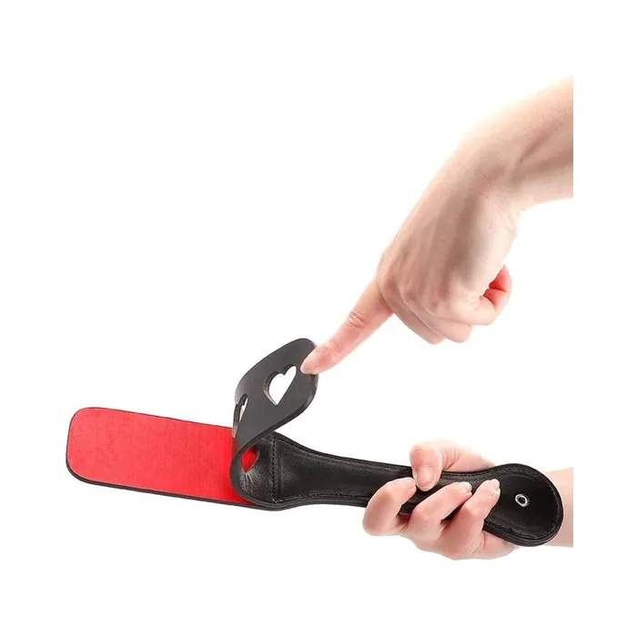 Fairvillacom Anal Ouch Paddle Hearts Black
